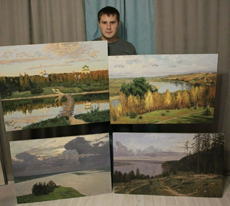 Копии известных художников Картины маслом Левитан, Поленов, Шишкин