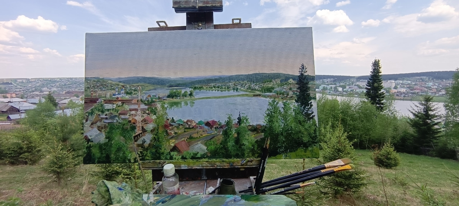 Пленэр пейзаж Уральский