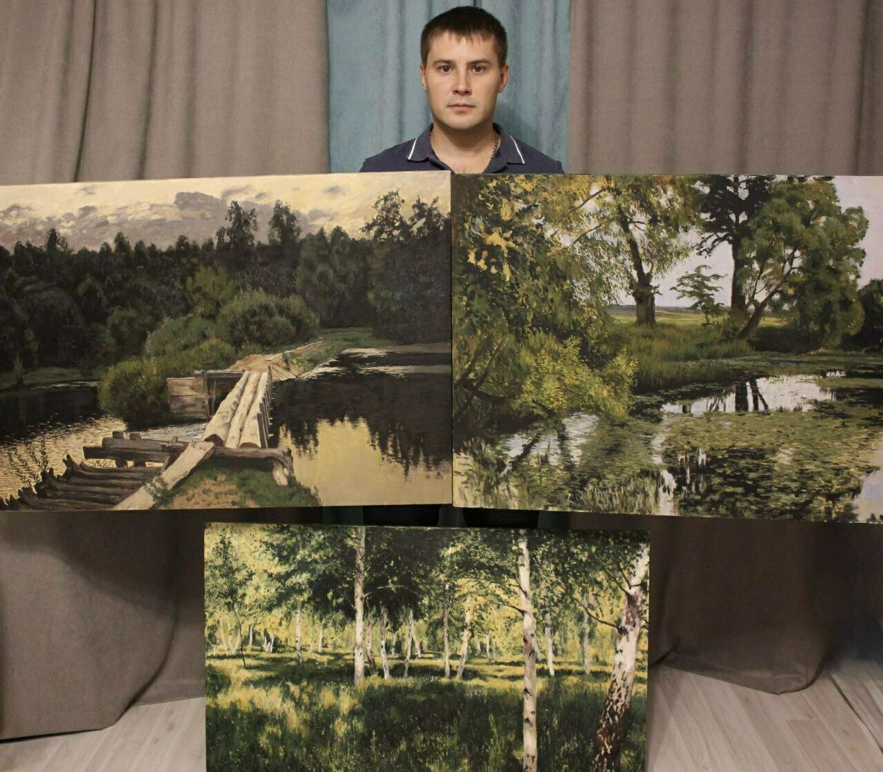 Копии известных художников Картины маслом Левитан, Поленов, Шишкин