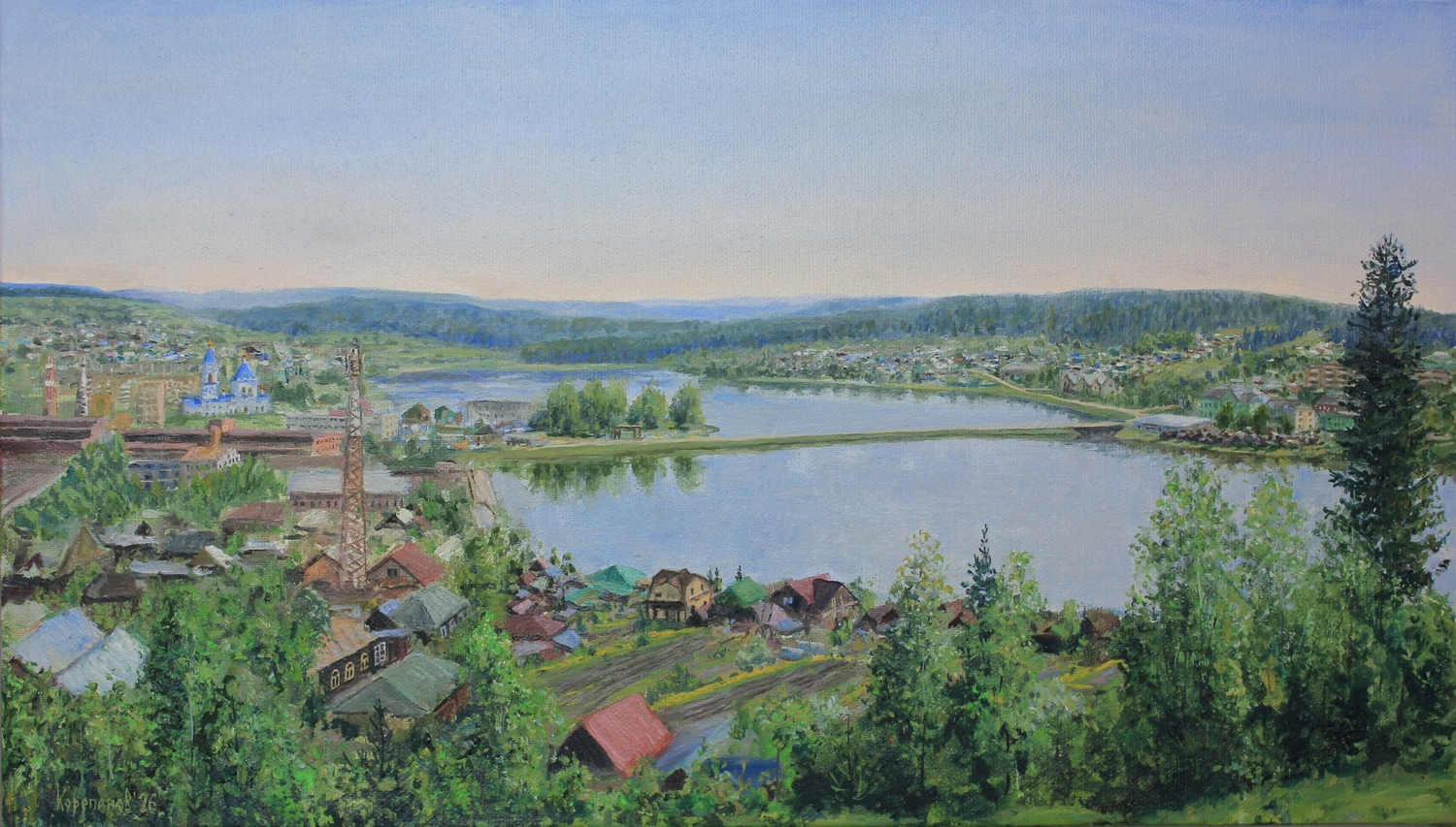Уралбурмаш, храм Пресвятой Богородицы, профильный техникум, плотина, парк У фонтана, река Серга, дамба, река Козя, мост, Пятёрочка, Титаник