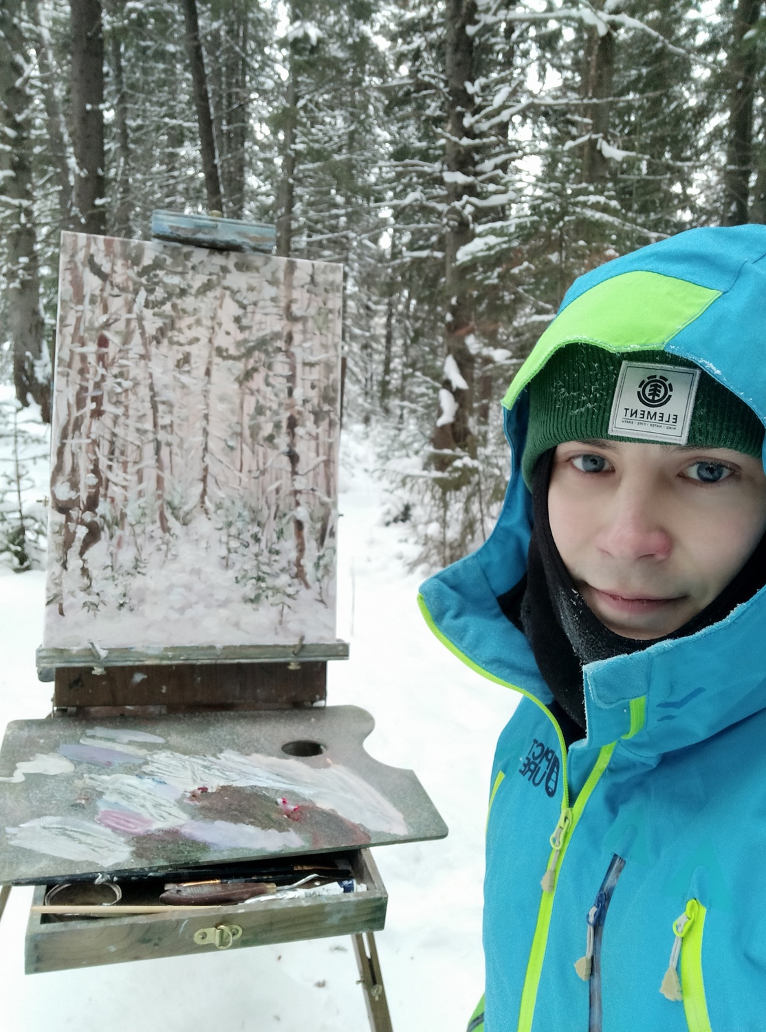 Зимний пейзаж в лесу пгт. Верхние Серги